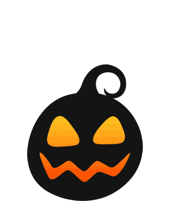 Jack O Lantern Halloween Sticker by NumberBarn