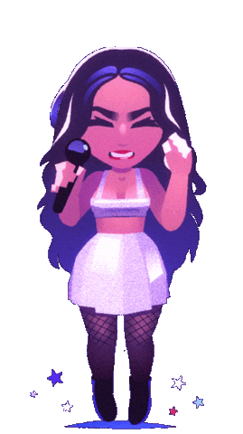 Excited Rock Sticker