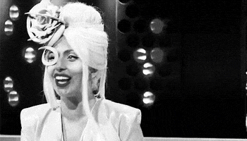 black and white smile GIF