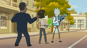 Spraying Rick And Morty GIF by Adult Swim
