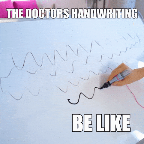 Waarom hebben artsen een verschrikkelijk handschrift