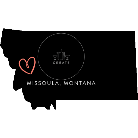 Missoula Montana Sticker by Create Art Bar