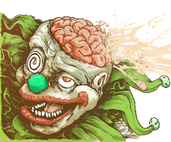 Clown Vape Sticker by Bad Drip Labs