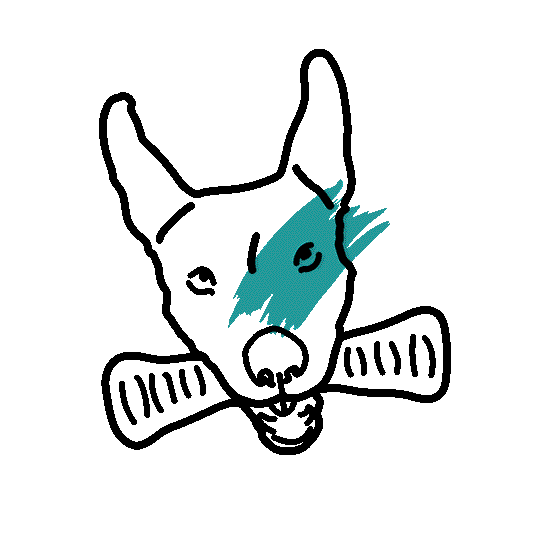 Happy Dog Sticker by El ninis