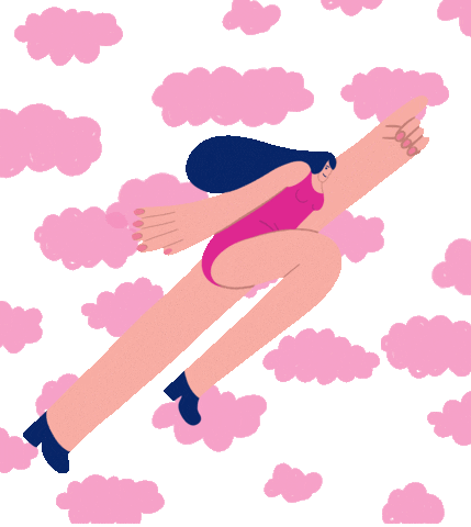 Girl Fly Sticker by Libresse_Russia