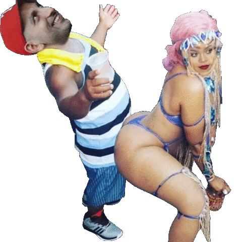 Dance Rihanna Sticker by DJ Mosaken