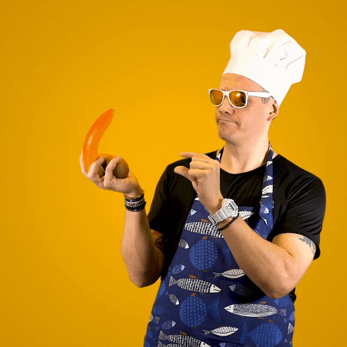 banana chef GIF by Universal Music Finland