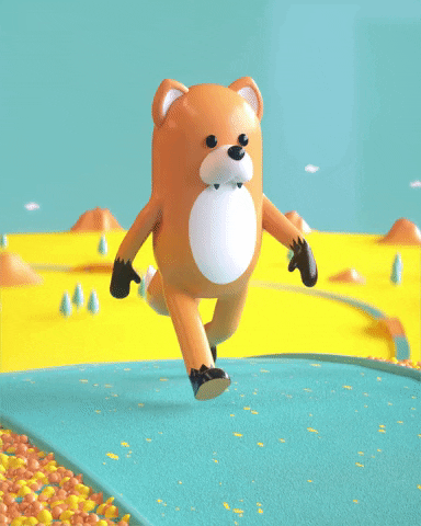 Leafchan animation fox satisfying cinema4d GIF