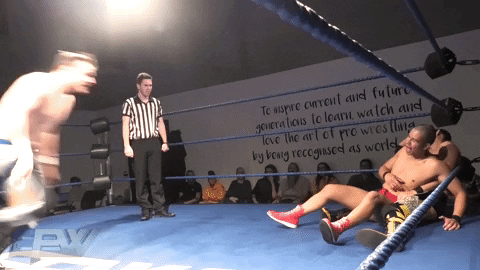 Triple Threat Splash GIF by Explosive Professional Wrestling - Find & Share on GIPHY