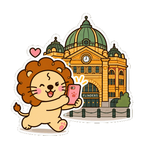Train Station Sticker Sticker by Lovey