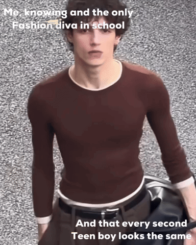 Knowing And The Only Fashion Diva In School GIF
