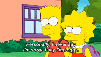 Sorry The Simpsons GIF by AniDom