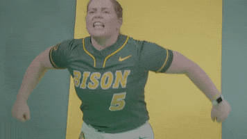 Softball Bison GIF by NDSU Athletics