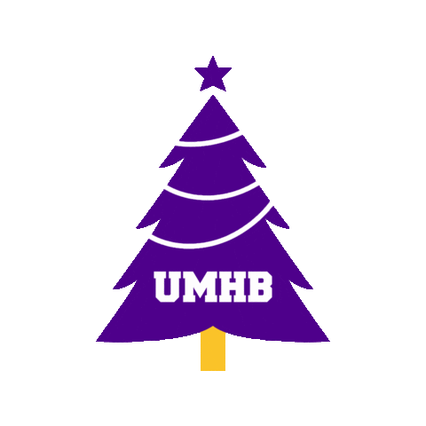 Christmas Tree Sticker by UMHB