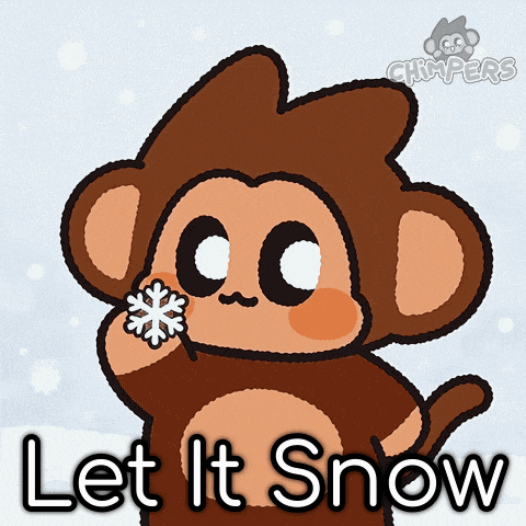 Snow Day Christmas GIF by Chimpers