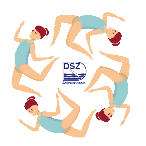 DSZ synchroonzwemmen Sticker
