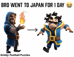 Japan Japanese GIF by Griddy Football Puzzles