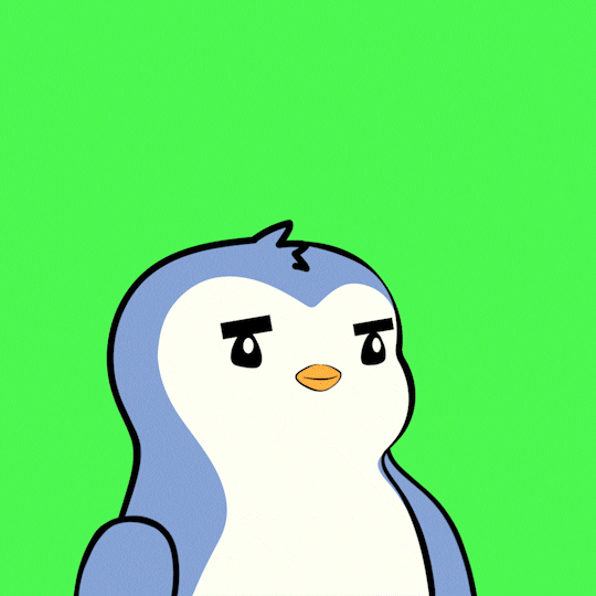 pudgypenguins penguin looking pudgy pudgypenguins GIF