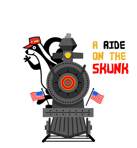 Skunk Train GIF