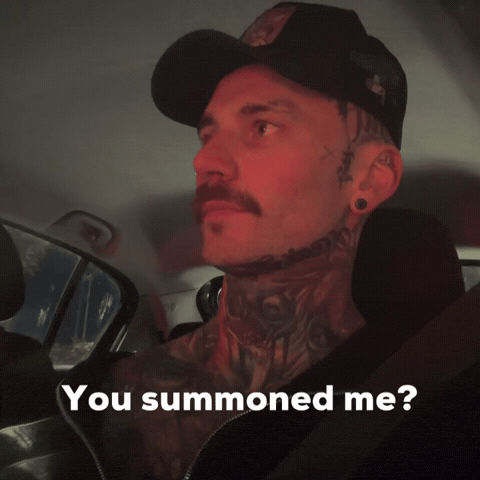 Bald Man Summoning GIF