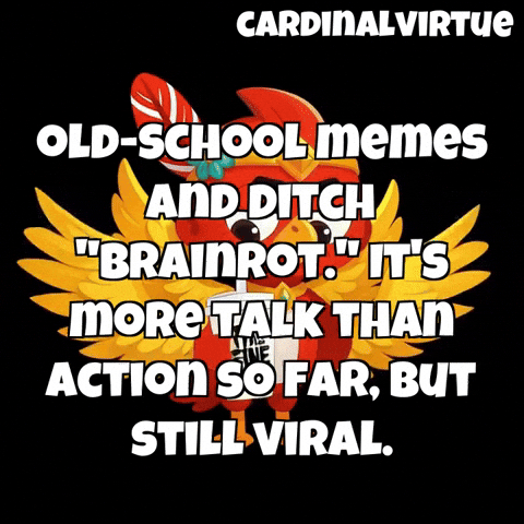 This Is Fine Old School GIF by The Cardinal Virtue