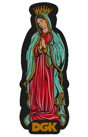 Virgin Mary Love Sticker by dgk