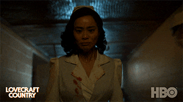 Jamie Chung Pain GIF by Lovecraft Country