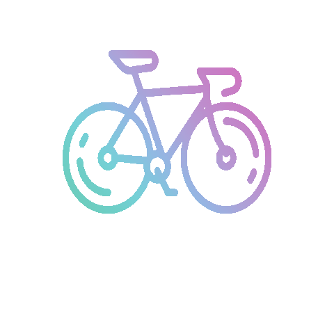 disco cycling Sticker