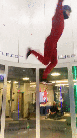 Flipping Wind Tunnel GIF by iFLY Indoor Skydiving