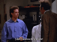 The puffy shirt seinfeld i dont wanna be a pirate GIF on GIFER - by Nazil