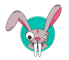 Monster Bunny Sticker by RARO