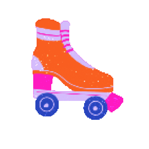 Pixel Skating Sticker by Poupoutte