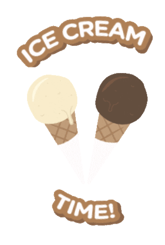 Ice Cream Cone Chocolate Sticker by Creamier Handcrafted Ice Cream