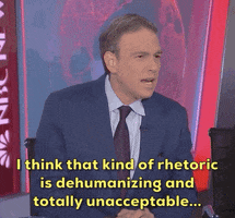 news bret stephens i think that kind of rhetoric is dehumanizing and totally unacceptable GIF