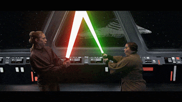 Star Wars Battle GIF by The Late Late Show with James Corden