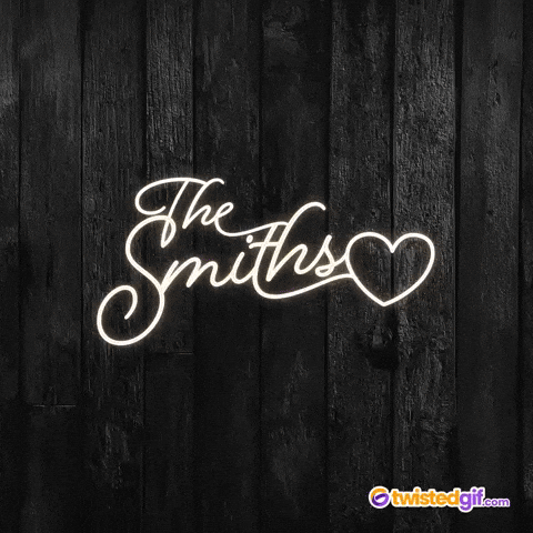 The Smiths Neon Sign Gif By TwistedGif