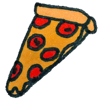 Pizza Vb Sticker by derbydolls