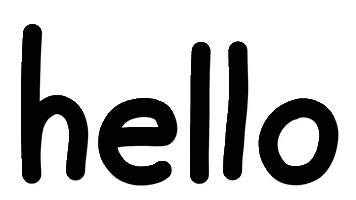 Sticker Hello Sticker