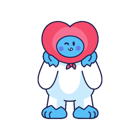 Heart Love Sticker by The Yetee