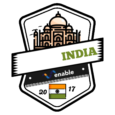 India Noida Sticker by enableps