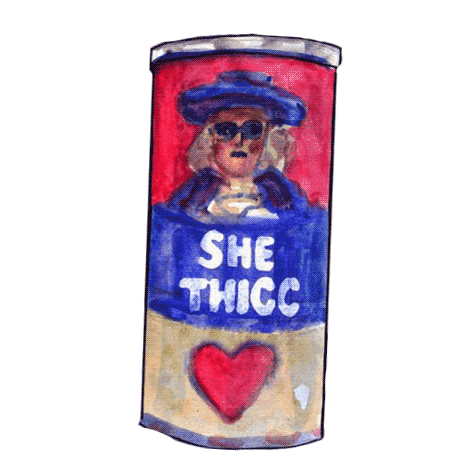 Twerk Peach Sticker