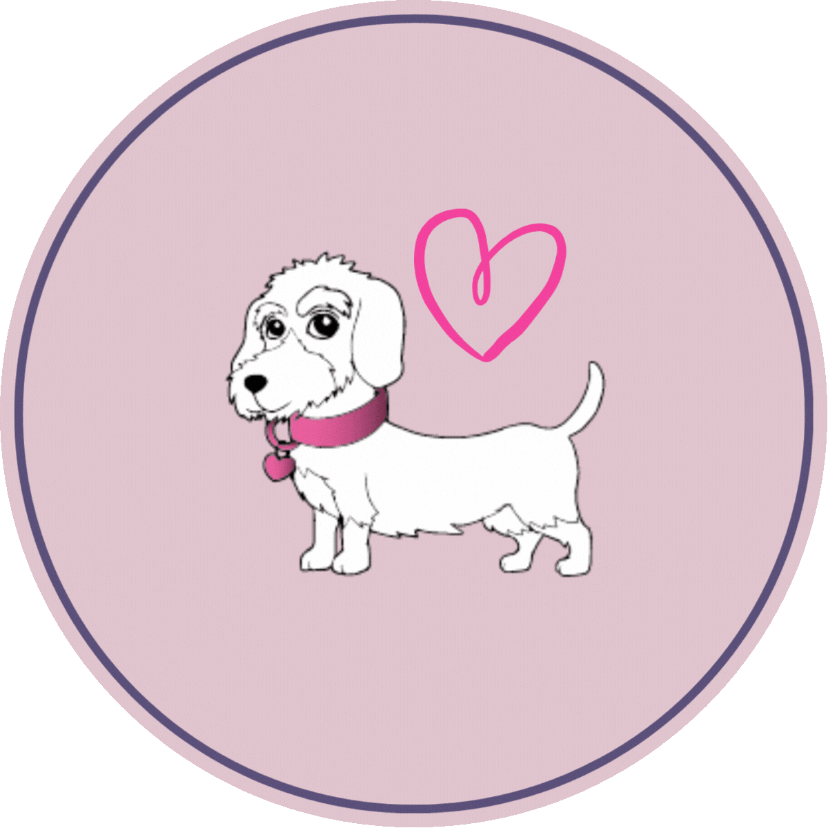 Dackelliebe Sticker by Freda & Friends