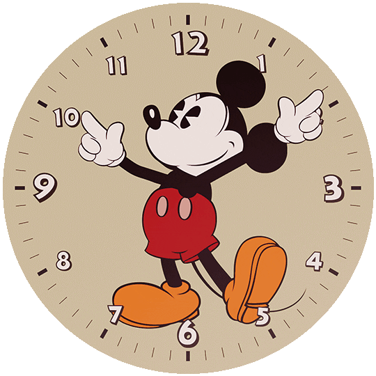 Mickey Mouse Waiting Sticker by Feliks Tomasz Konczakowski