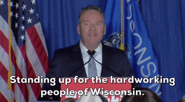 Wisconsin Michels GIF by GIPHY News