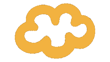 Cloud Wolk Sticker by Okido Creations