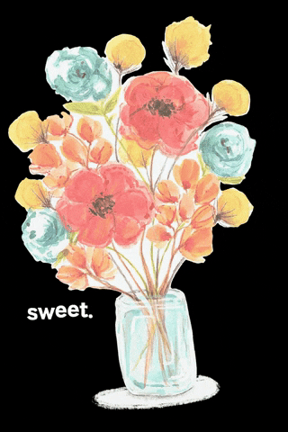 rootandstitch sweet flowers bouquet peony GIF