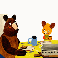 Cheers Bear GIF by Mlsné medvědí příběhy