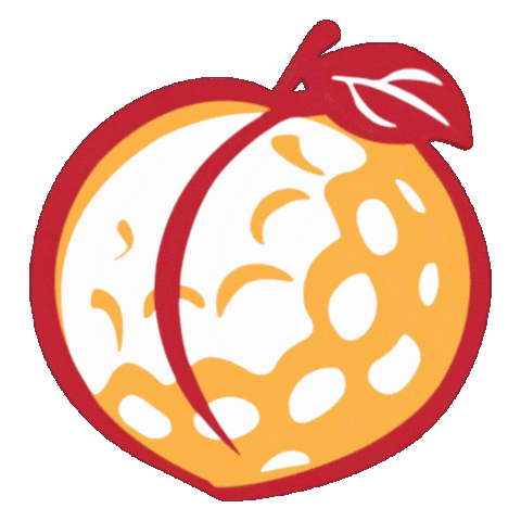 Georgia Peach Golfball Sticker by Trap Golf