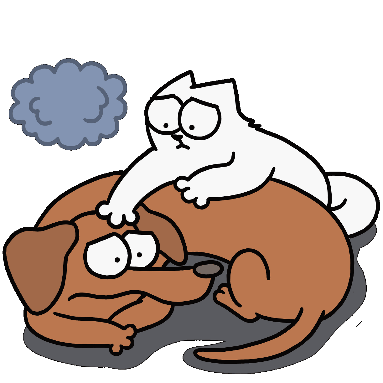 Sad Cats And Dogs Sticker by Simon's Cat for iOS & Android GIPHY
