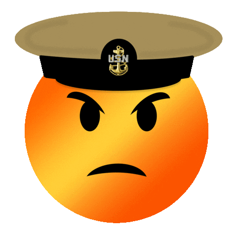 Angry Mean Face Sticker by U.S. Navy